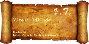 Vizeli Tünde névjegykártya