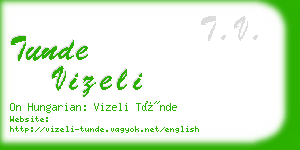 tunde vizeli business card